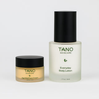 Tano Skincare Minis: Age Well Face Cream & Everyday Body Lotion Now Available in Mini Sizes!