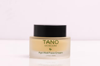 TANO Skincare Age Well Face Cream jar on a white background